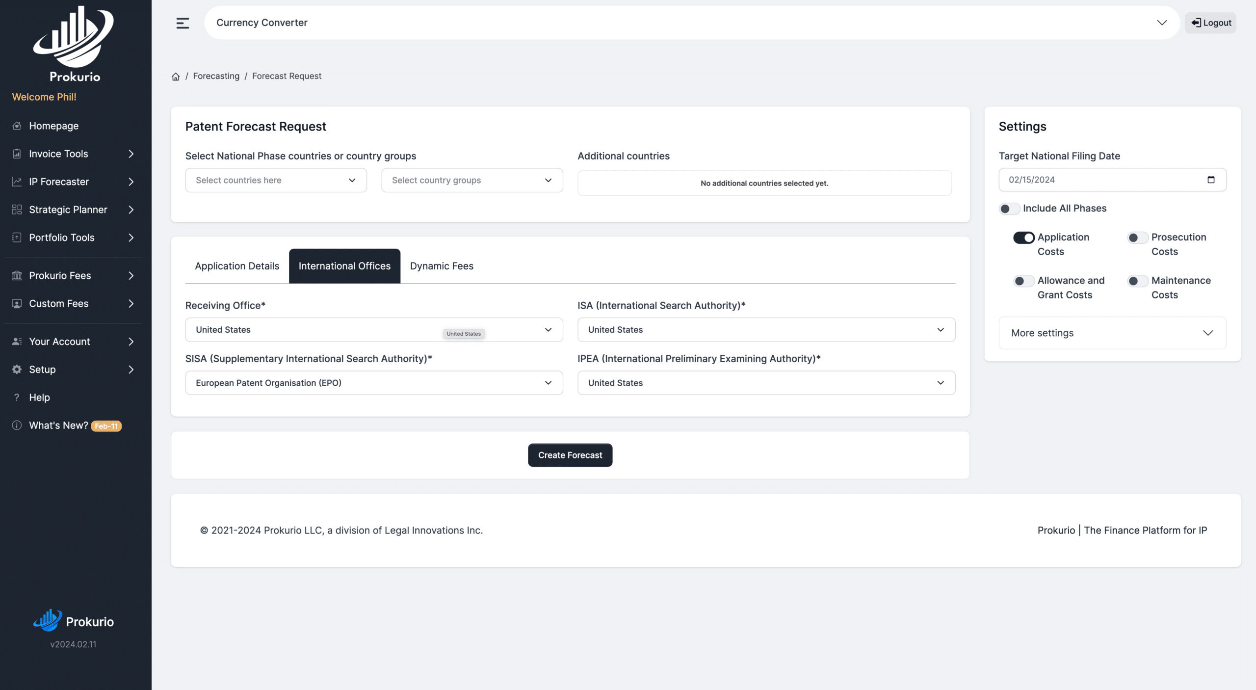IP Forecaster